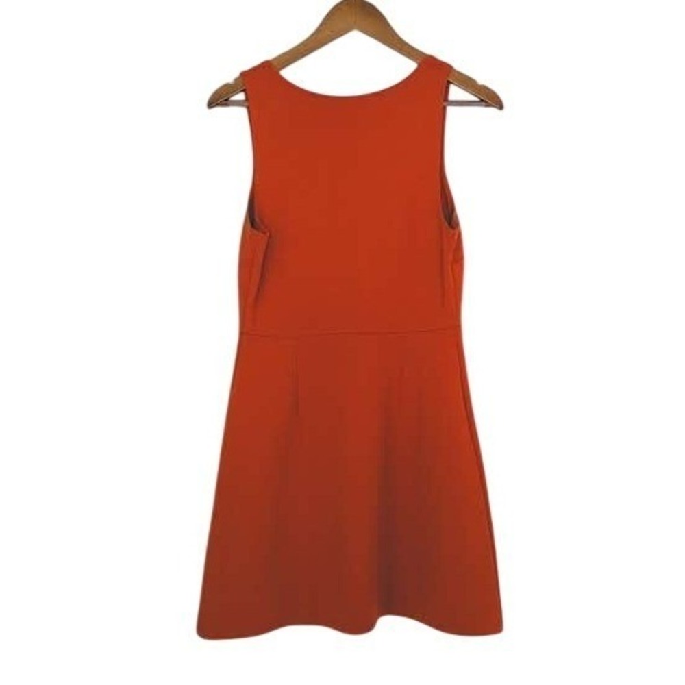 Sunday Best Aritzia Orange Square Neck Sleeveless Mini Dress Size Medium NWOT - Picture 3 of 8